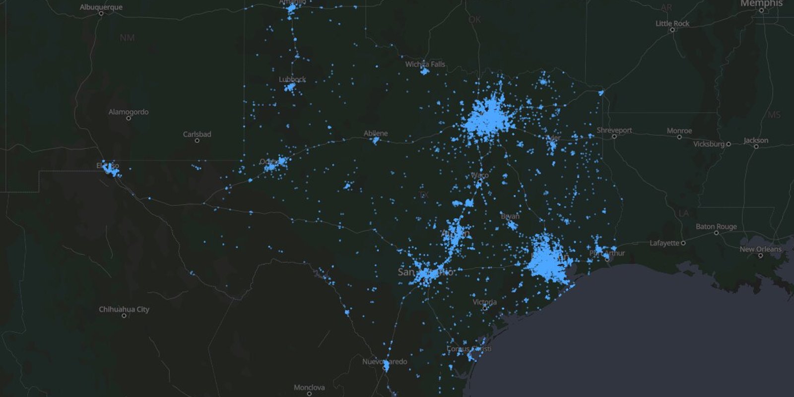 Flock Camera Locations in Texas